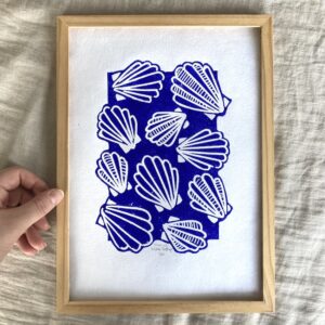 Musling - ultramarin A4