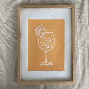 Aperol spritz - Støvet orange A4