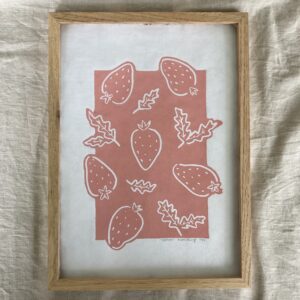 Jordbær - Rosa A4