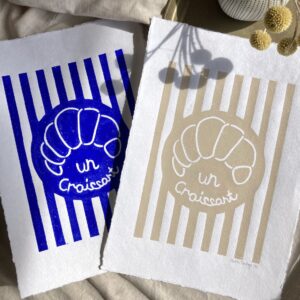 Un Croissant - Flere farver A4