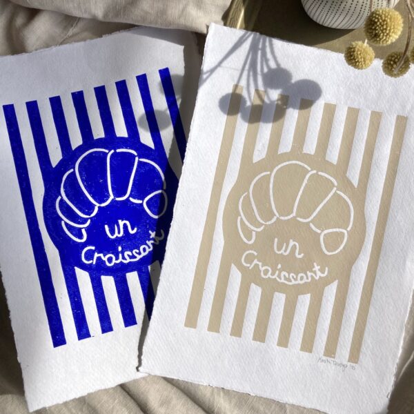 Un Croissant - Flere farver A4