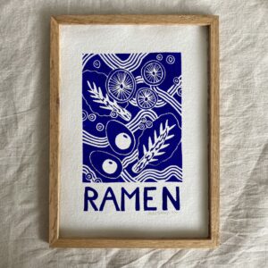 Ramen - blå - A4