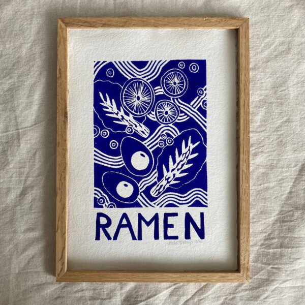 Ramen - blå - A4