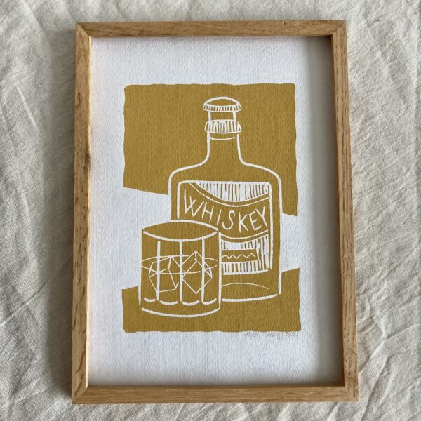 Whiskey- okker A4