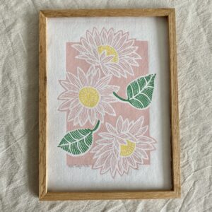 Solsikke- rosa A4