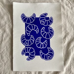 Croissants - blå A3
